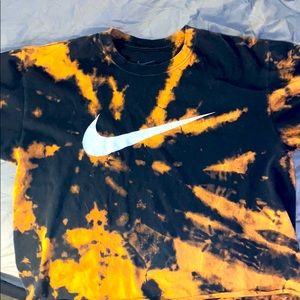 Bleach Dye Cropped Nike Tee